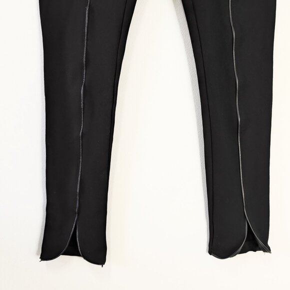 Joseph Ribkoff Black Ponte Knit Front Seam Legging with Tulip Hem - Picture 4 of 8